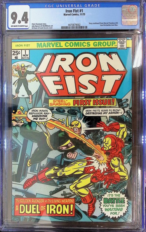 Iron Fist #1 (1975) CGC 9.4