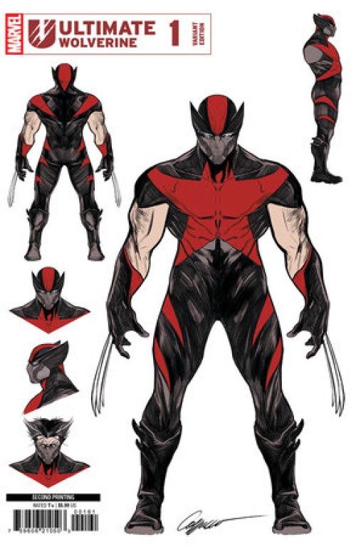 Ultimate Wolverine #1 (2025) second print cappuccio design variant