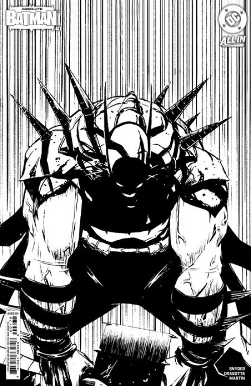 Absolute Batman #1 (2024) fifth print cover b dragotta b&w variant