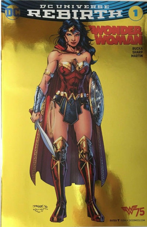 Wonder Woman #1 (2016) gold foil convention exclusive