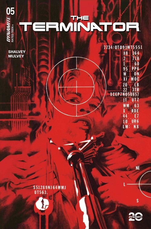 Terminator #5 (2024) cover p ross burning earth variant