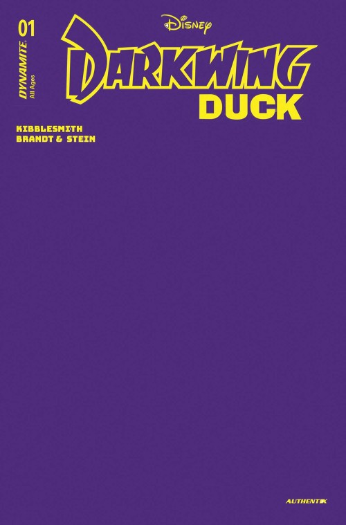 Darkwing Duck #1 (2025) cover v purple blank variant