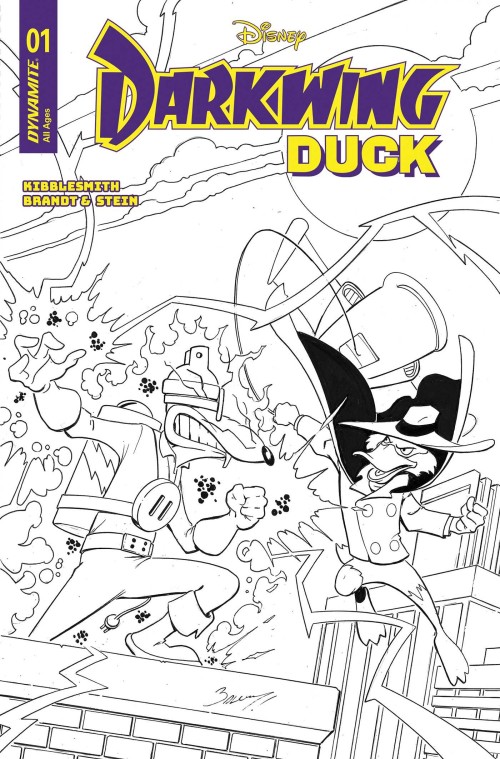 Darkwing Duck #1 (2025) cover y bagley line art variant