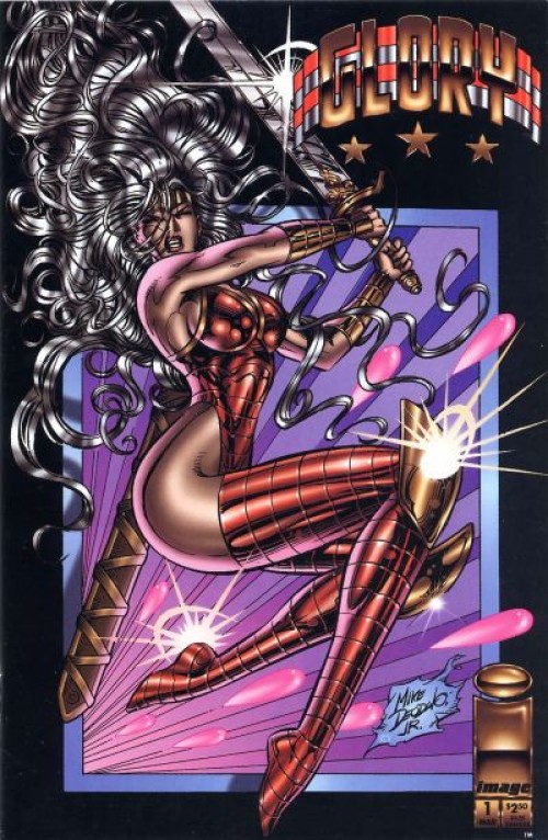 Glory #1 (1995) cover a signed