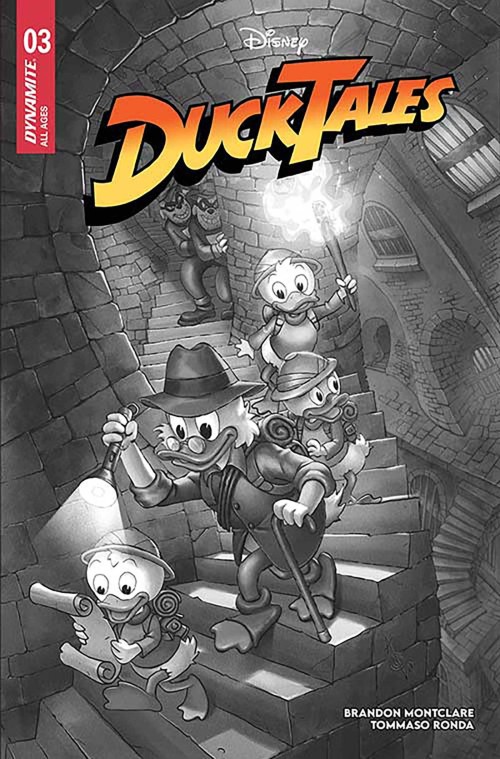 Ducktales #3 (2024) cover r quah b&w variant