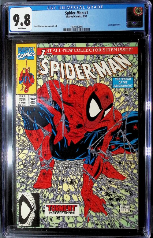 Spider-Man #1 (1990) regular edition CGC 9.8 nm/mt McFarlane white pages