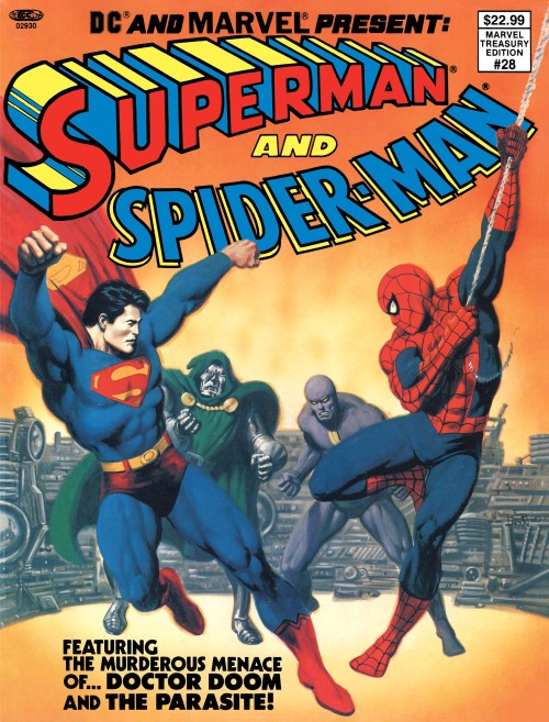 Superman And Spider-Man #1 (1982) 2026 facsimile edition cover a (Marvel Treasury Edition 28)