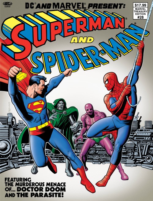 Superman And Spider-Man #1 (1982) 2026 facsimile edition cover b bolland variant (Marvel Treasury Edition 28)