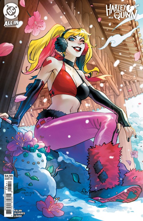 Harley Quinn #58 (2021) cover e haining sweater weather variant