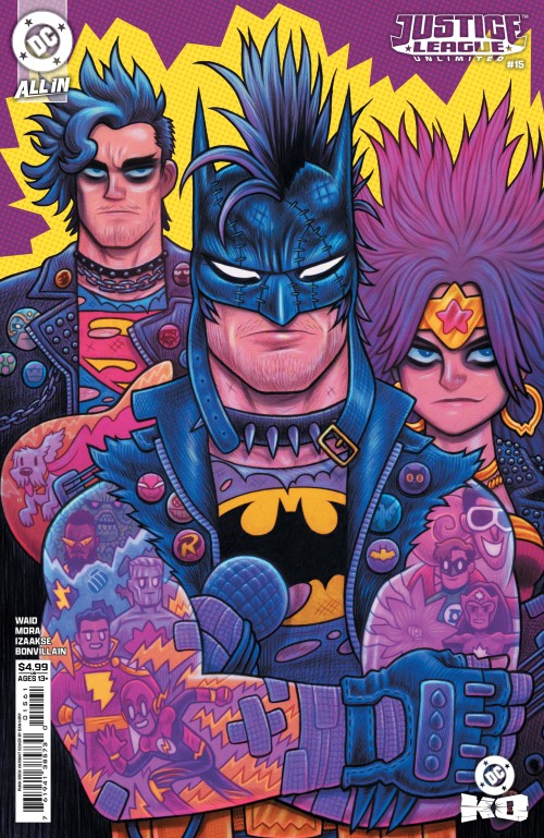 Justice League Unlimited #15 (2024) cover g hipp punk rock variant