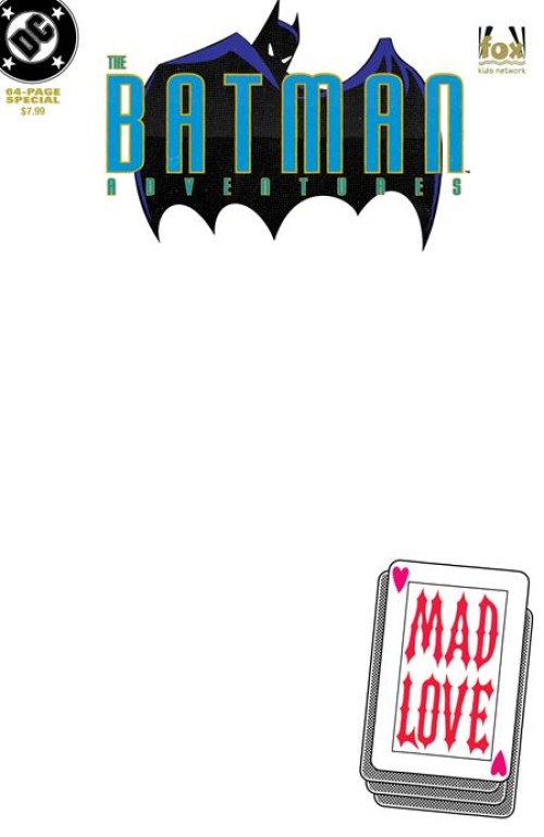 Batman Adventures Mad Love Special #1 (1994) 2026 facsimile edition cover c blank variant