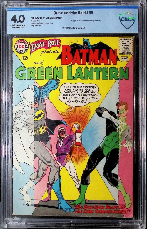 Brave and the Bold #59 (1955) CBCS 4.0 double cover