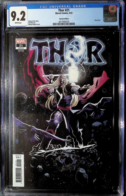 Thor #21 (2020) klein variant CGC 9.2