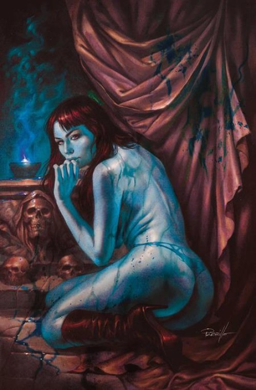 Vampirella #10 (2025) cover o parrillo ultraviolet virgin variant