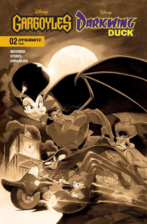 Gargoyles Darkwing Duck #2 (2026) cover l bigarella sepia variant