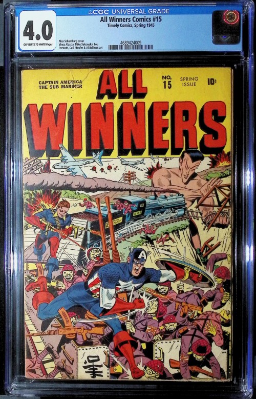 All Winners Comics #15 (1941) CGC 4.0