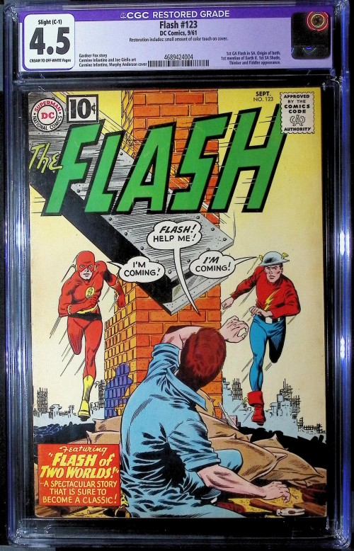 Flash #123 (1959) CGC 4.5 Restored