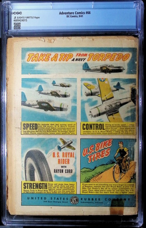 Adventure Comics #66 (1938) CGC 0.5