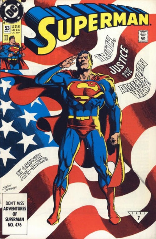 Superman #53 (1987) second print