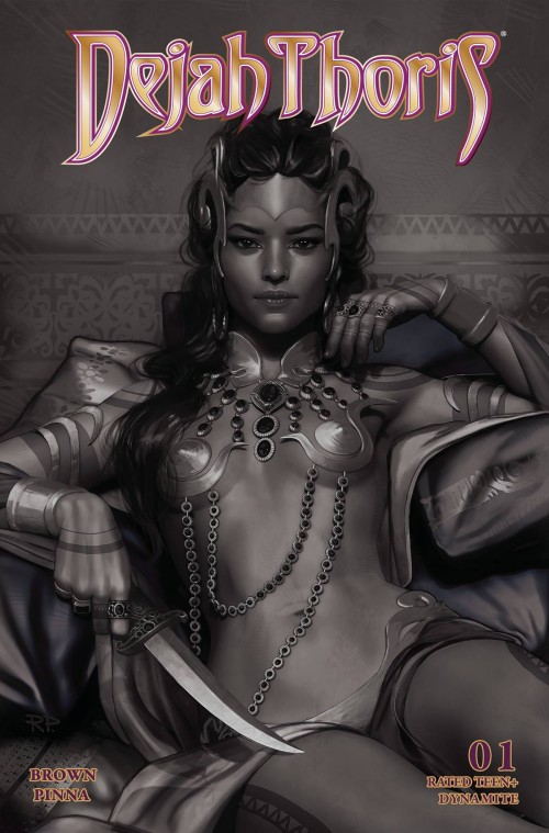 Dejah Thoris #1 (2023) cover y puebla b&w variant