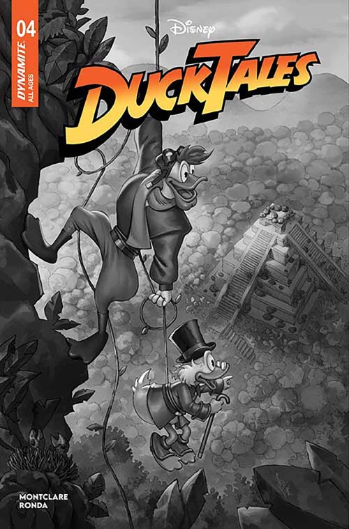 Ducktales #4 (2024) cover g quah b&w variant