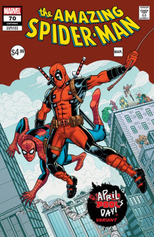Amazing Spider-Man #70 (2022) schoonover april pools day variant