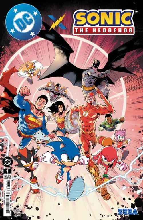 DC X Sonic The Hedgehog #1 (2025) cover a