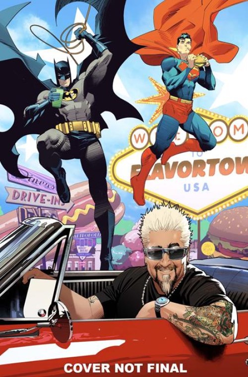 Batman Superman Worlds Finest #37 (2022) cover d mora guy fieri cameo variant