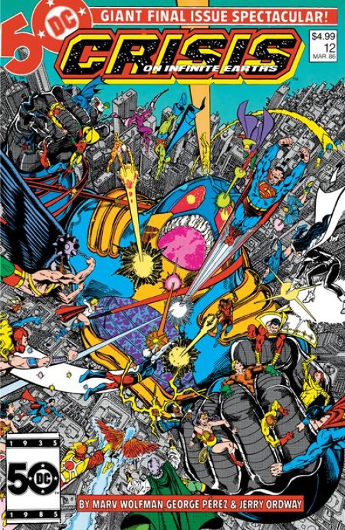 Crisis On Infinite Earths #12 (1985) 2024 facsimile edition cover a