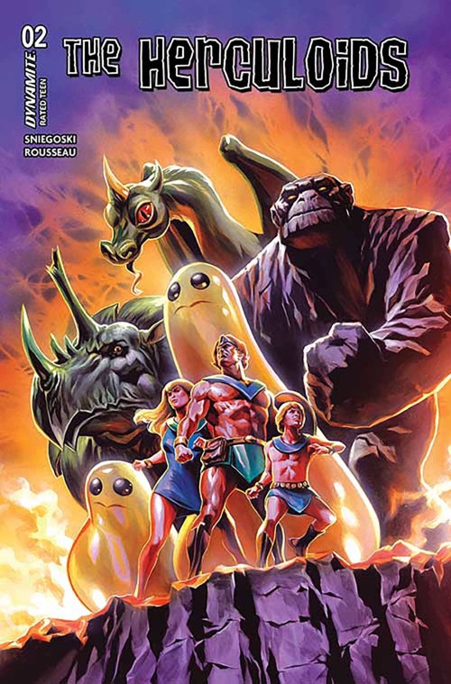 Herculoids #2 (2025) cover y massafera foil variant