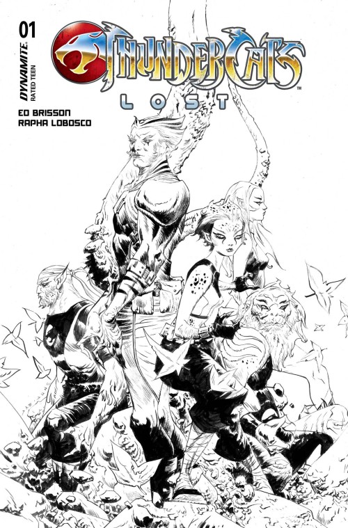 Thundercats Lost #1 cover v lee line art variant