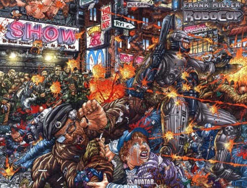 Frank Millers Robocop #2 wrap cover