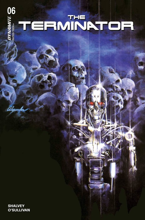 Terminator #6 (2024) cover q ross burning earth icon foil variant