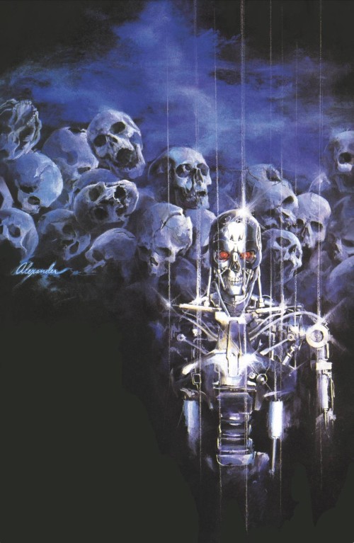 Terminator #6 (2024) cover r ross burning earth icon virgin foil variant