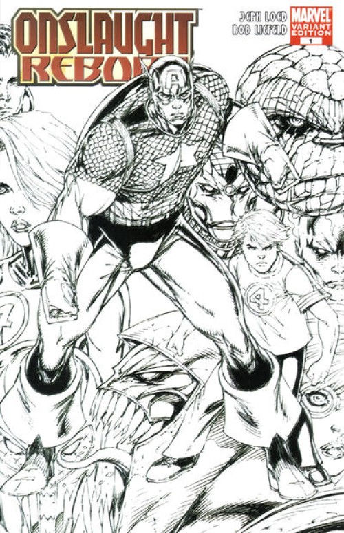 Onslaught Reborn #1 (2007) sketch variant