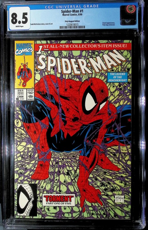 Spider-Man #1 (1990) regular edition CGC 8.5