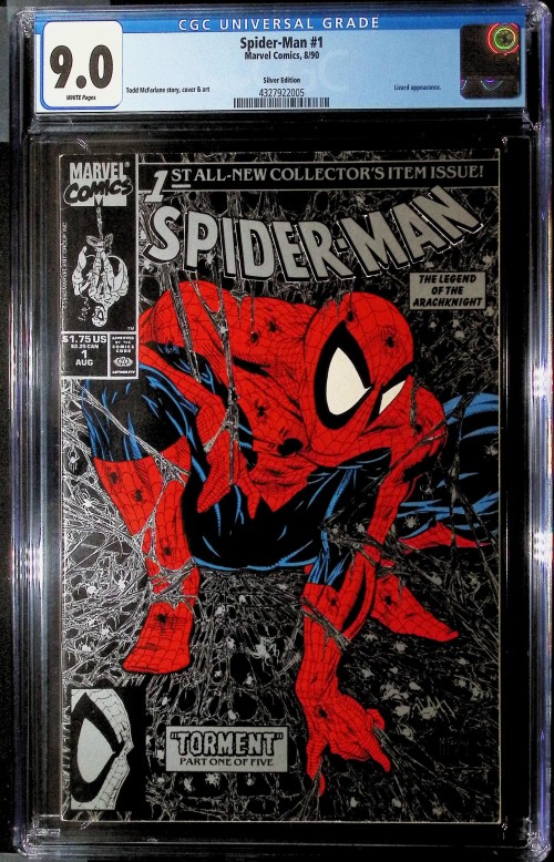 Spider-Man #1 (1990) silver edition CGC 9.0