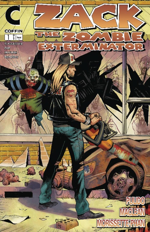 Zack Zombie Exterminator #1 (2015) signed chainsaw edition