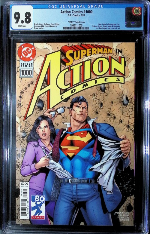 Action Comics #1000 (2016) 1990's variant CGC 9.8
