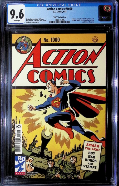 Action Comics #1000 (2016) 1940's variant CGC 9.6