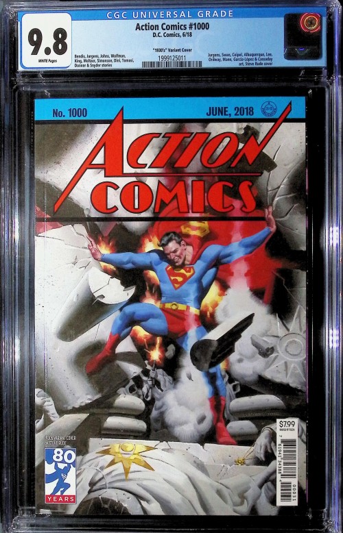 Action Comics #1000 (2016) 1930's variant CGC 9.8