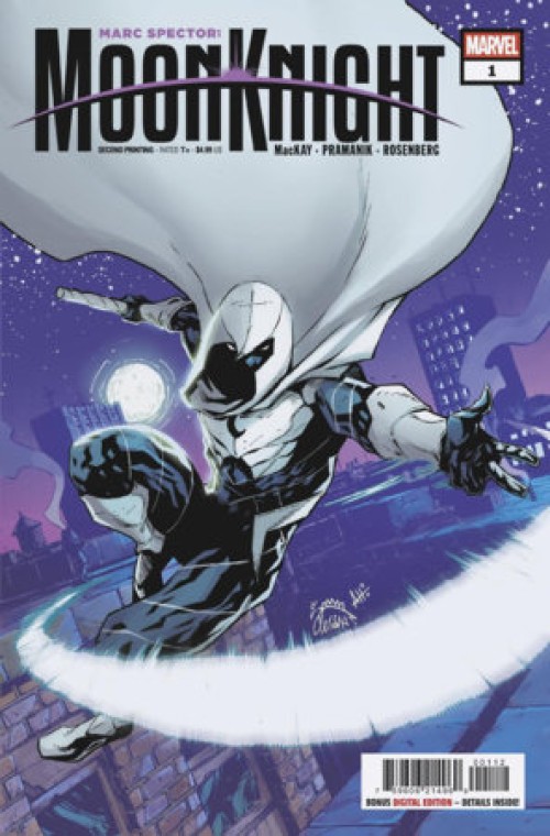Marc Spector Moon Knight #1 (2026) second print