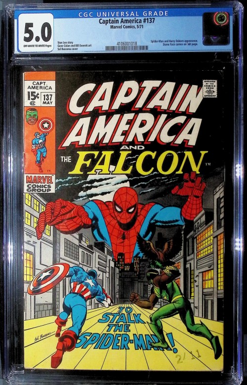 Captain America #137 (1968) CGC 5.0