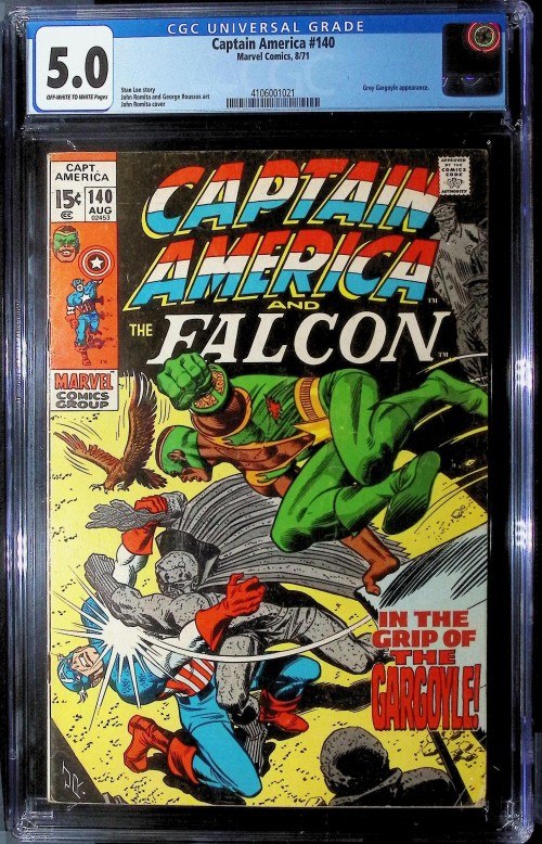 Captain America #140 (1968) CGC 5.0