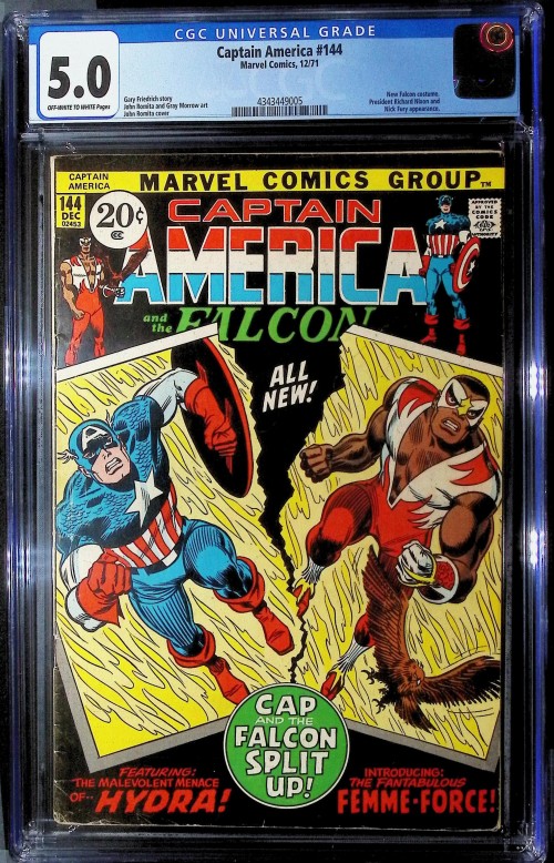 Captain America #144 (1968) CGC 5.0