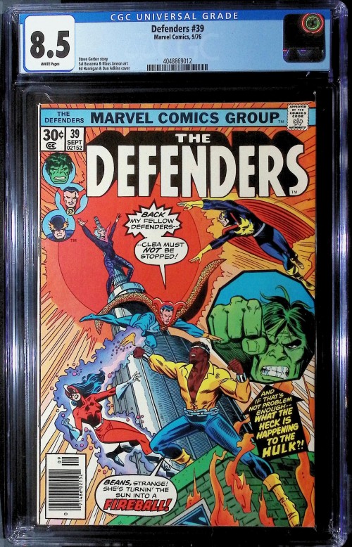 Defenders #39 (1972) CGC 8.5