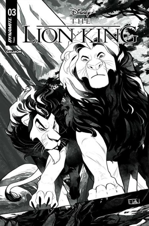 Lion King #3 (2025) cover i galmon line art variant