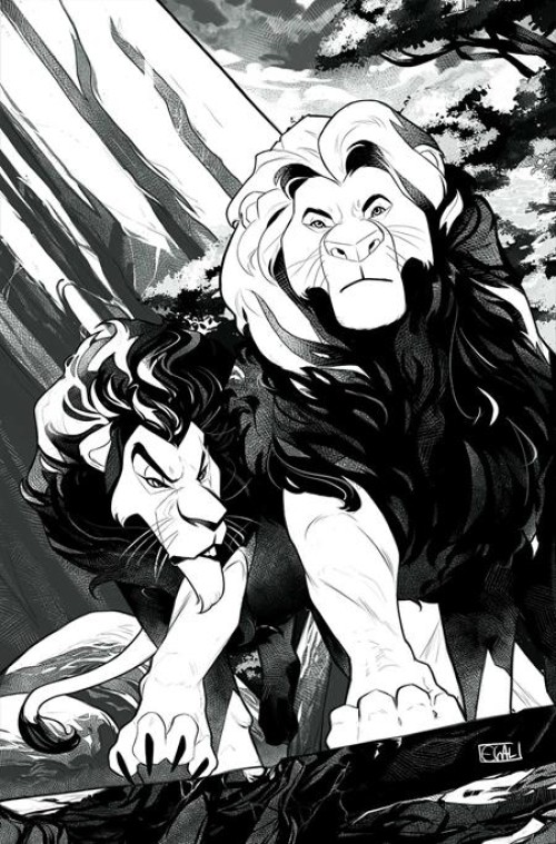 Lion King #3 (2025) cover j galmon line art virgin variant