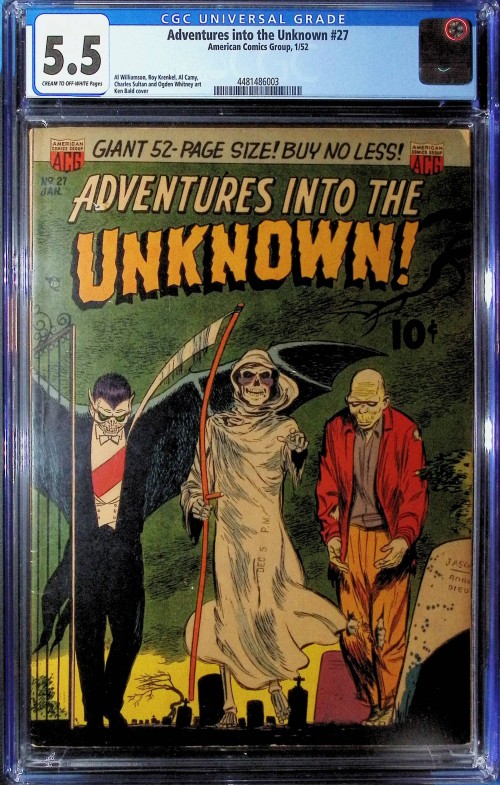Adventures Into the Unknown #27 (1952) CGC 5.5