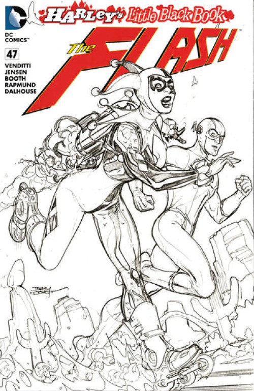 Flash #47 (2011) dodson pencils variant